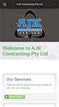 Mobile Screenshot of ajkcontracting.com